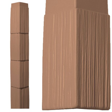 7in. W X 60in. H Corner Kit For 7in. Perfection Shingles 4 Corners And 8 J-Channels, 834 - Red Cedar